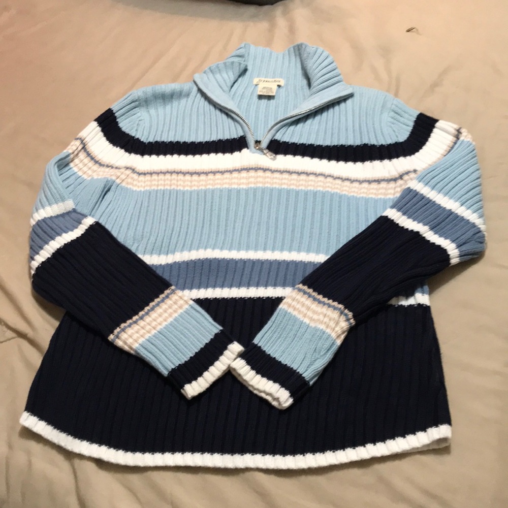 St. John’s Bay 3/4 zip sweater.